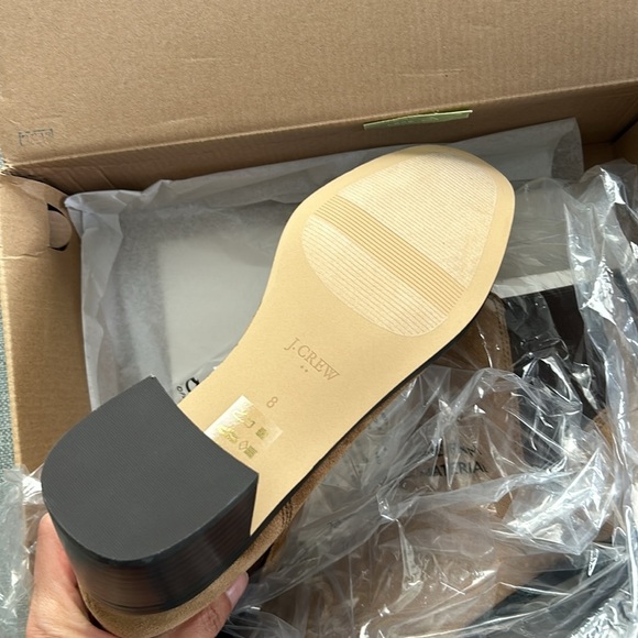 J. Crew Chelsea Tan Suede Ankle Boots Size 8 - Picture 10 of 10